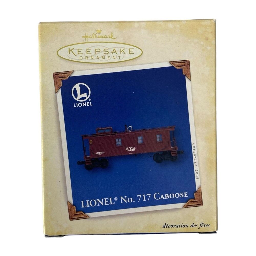 Hallmark Keepsake Lionel Caboose No 717 Train Ornament 2005 Christmas Boxed E14Q
